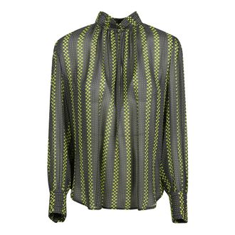 Crida Milano Blouses, female, Green, L, Fantasy Shirt