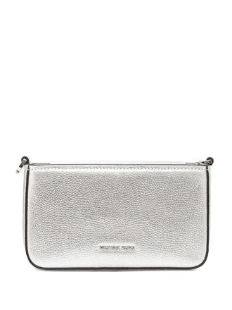 Michael Michael Kors Bryant textured leather crossbody bag - Silver