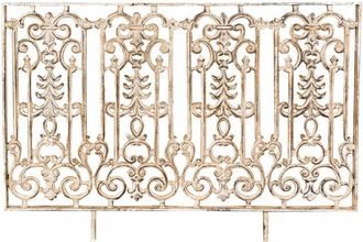 Biscottini International Barandilla De Hierro Fundido Con Acabado Antiguo