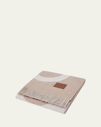 Loewe Anagram Wool/Cashmere Blanket, 55 Square