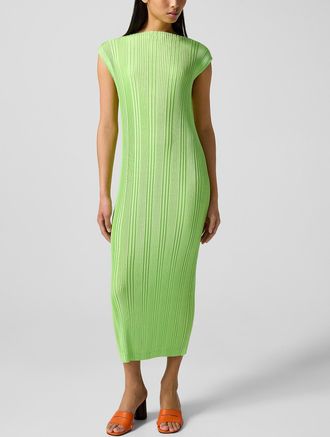 Issey Miyake Womens Pleats Please sleeveless midi dress