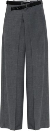 Darkpark Wool Broeken Gaia - Dames - Wijde Broeken - Grijs - XS - Wol - Broeken