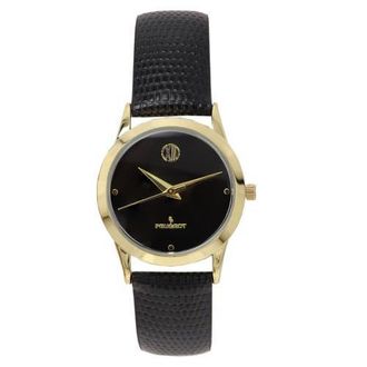Peugeot Wafer Slims Designer Status Minimlaist Watch- 30MM in Black at Nordstrom