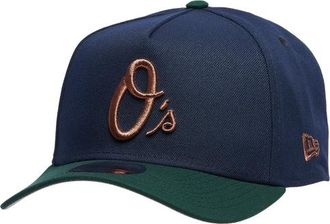 New Era Womens Baltimore Orioles Orioles 9FORTY A-Frame Cap - Adult Navy/Green/Bronze