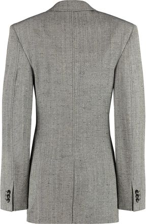 Bottega Veneta Womens Blazer Viscose-Silk Brown Blazers Jacket