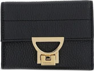 Coccinelle Portafoglio con placca logo - Nero