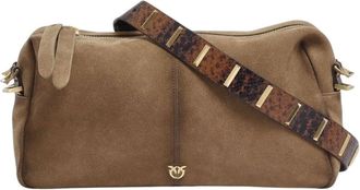 Pinko 24 Classic Suede Spraying - - Bags - Donna - Marrone - ONE SIZE