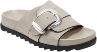 Marc Fisher Womens Hattie Slide Sandal In Light Natural