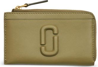 Marc Jacobs The Covered J Marc top zip multi wallet - unisex - Polyester/Calf Leather - One Size - Green