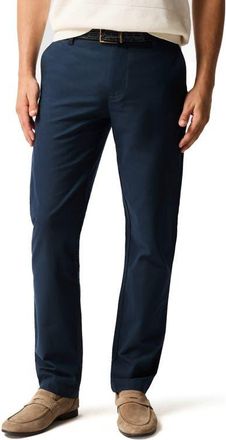 Rodd & Gunn Gunn Flat Front Stretch Cotton Suit Pants in Navy at Nordstrom, Size 34