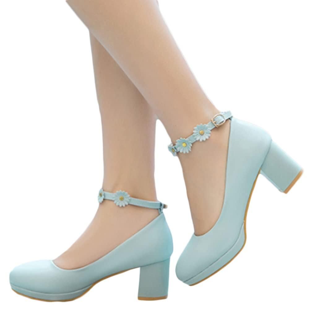 Damen Schwarz Laken Mary Jane Flats