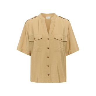 Kaffe Dames, Blouses & Shirts, Beige, Maat: XL