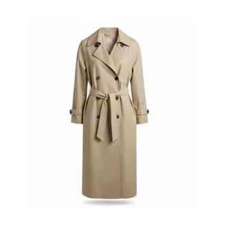 Gianni Lupo Trench Coats, female, Beige, Size: S Trench lunga con cintura