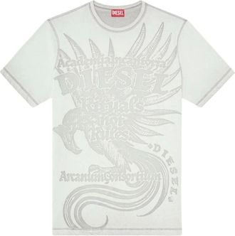 Diesel Tops, Heren, Grijs, S, T-shirts