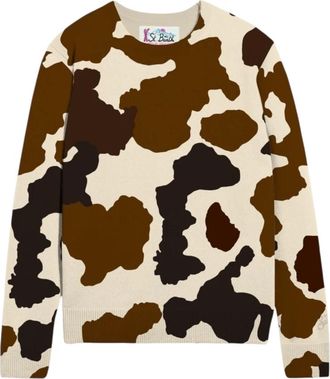 MC2 Saint Barth Rondgebreide Kleding - Dames - Ronde hals truien - Veelkleurig - S - Truien & Vesten