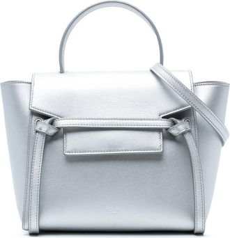 Celine Pre-owned Celine Nano Laminated Calfskin Belt Bag Ladies S-GA-4128