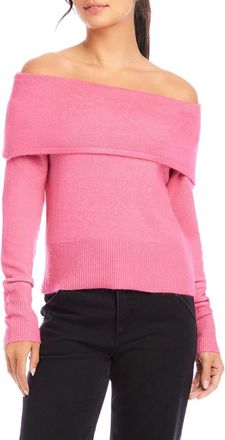 Fifteen Twenty Monique Off the Shoulder Sweater in Pink at Nordstrom, Size X-Small