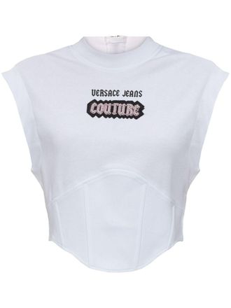 Versace Jeans Couture Top smanicato - Bianco