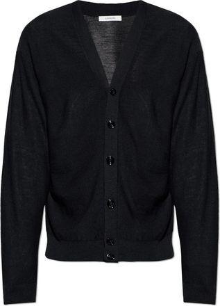 Christophe Lemaire Wol Cardigan - Heren - Vesten - Zwart - S - Wol - Truien & Vesten