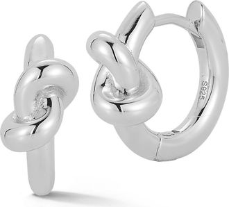 Glaze Jewelry Love Knot Hoop Earrings in Silver at Nordstrom Rack