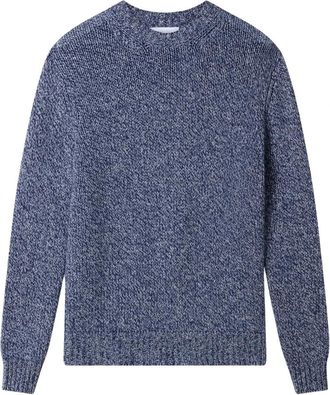 Boglioli Jersey de cuello redondo de lana y cachemira Moulin&eacute; - Knitwear - Hombre - Azul - XL