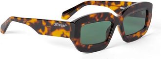 Off-white Charlotte Zonnebril in Havana/Groen - unisex - Zonnebrillen - Bruin - ONE Size - Accessoires