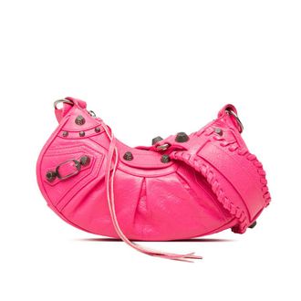 Balenciaga Pre-owned Balenciaga Lambskin Motocross Le Cagole XS Crossbody Ladies EZOAJYA45EH0GDEH