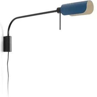 Faro Barcelona Lampada da parete MARTINICA XL blu c.nterruttore orientabile 20040-134