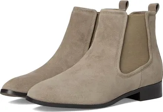 Johnston & Murphy Tinsley Chelsea Bootie Womens Boots Taupe : 8.5 M, Leather/Suede