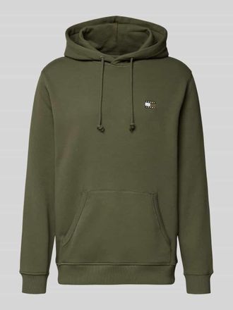 Tommy Jeans Regular Fit Hoodie aus reiner Baumwolle in Oliv, Gr&ouml;&szlig;e XL