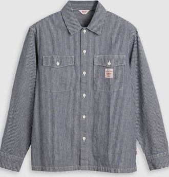 Levi's Camicia da lavoro a maniche lunghe - Uomo - XL - Blu / Washington Stripe Ii