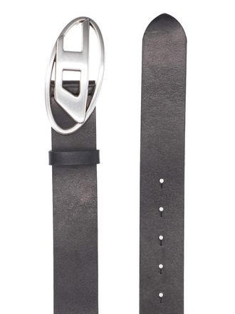 Diesel Mens Belts Black Leather