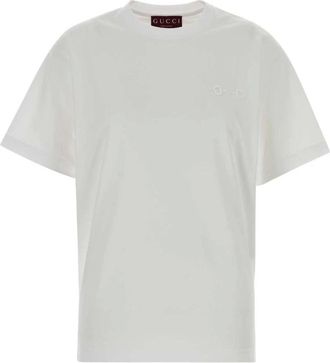 Gucci Dames, Tops, Wit, Maat: XS Katoen