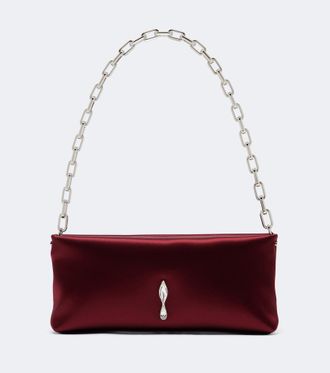 Christian Louboutin Maykimay Small embellished satin clutch