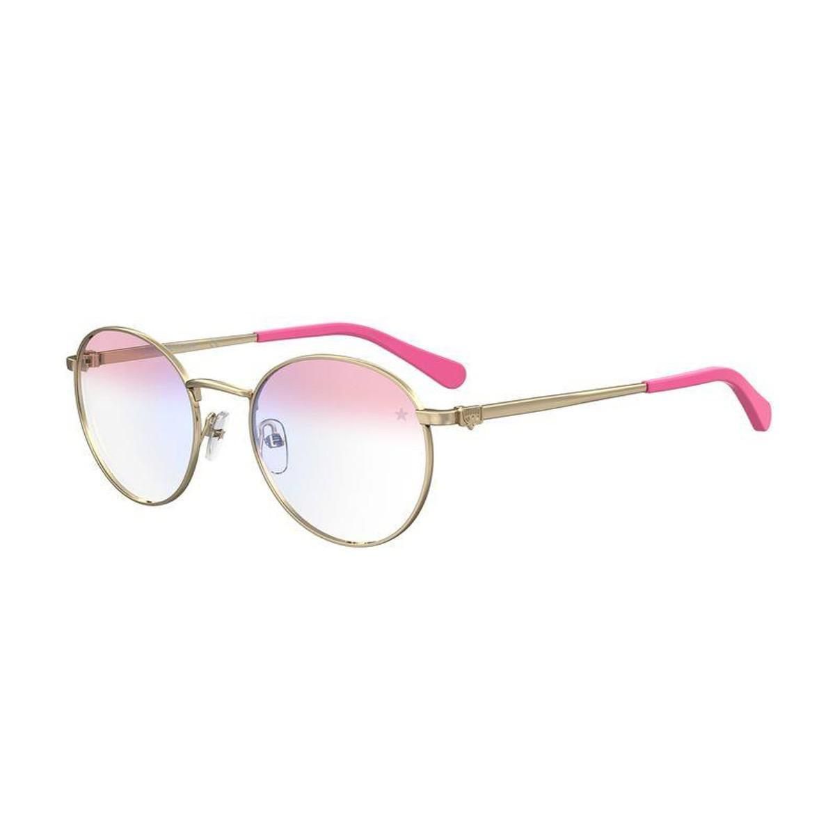 メガネ CHIARA FERRAGNI Woman Optical frames Gold CF1012 J5G Chiara Ferragni CF 1012 - J5G Gold | Eyeglasses Woman
