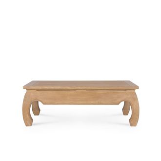 Wabi Home Curve mesa de centro elevable madera de sungkai 120.5x81x43cm