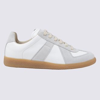 Maison Margiela White Leather Replica Sneakers