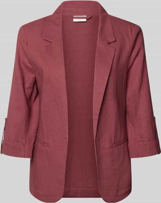 Only Relaxed Fit Blazer aus Viskose-Leinen-Mix Modell GOA in Mauve, Gr&ouml;&szlig;e 34