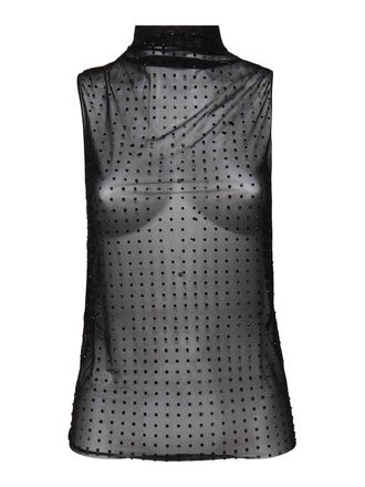 Pinko Laruns Rhinestone Knit Top