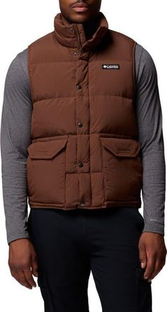 Columbia Wallowa Down Puffer Vest in Tobacco at Nordstrom, Size Xx-Large