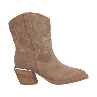 Alma En Pena Enkellaars met lage hak - Dames - Cowboylaarzen - Beige - 37 EU - Schoenen