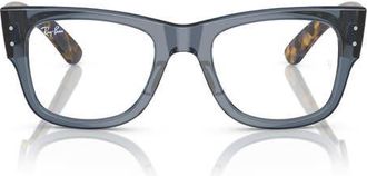 Ray-Ban 51MM SQUARE MEGA WAYFARER in Dark Blue at Nordstrom