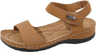 Generic Womens Platform Sandals 2026 with Adjustable Strap Casual Walking Shoes Fashion Comfortable Sandals with Arch Support Wide Width Summer Daily Outing S