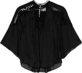 Isabel Marant Parina Blouse - Dames - Blouses & Shirts - Zwart - Maat: S Katoen