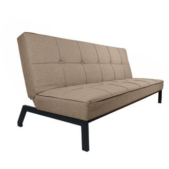Home Heavenly Home Heavenly - Sof&aacute; Cama Louis - Sof&aacute; Clic-clac 3 Plazas, Tapizado En Tela Suave, Dise&ntilde;o Minimalista Ideal Para Sal&oacute;n E Cama D Color: Beige