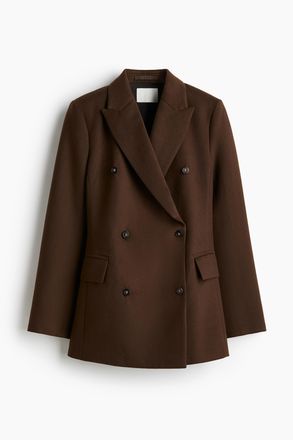 H&M Zweireihiger Blazer - Brown