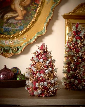 Salzburg Creations 12 Glittering Garnet Tree Tabletop Decoration