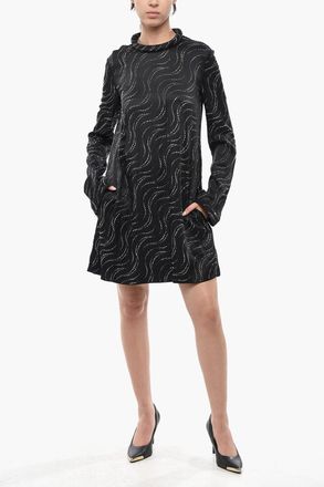 Stella McCartney Tubino in Satin con Cristalli All-Over Stella McCartney