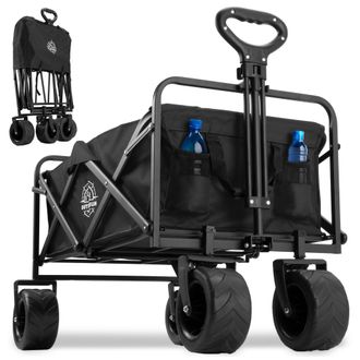 OEM Carrito De Jard&iacute;n Plegable Para Playa, Color Negro Coral