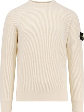 Stone Island Certified Virgin Wool Sweater-Uomo